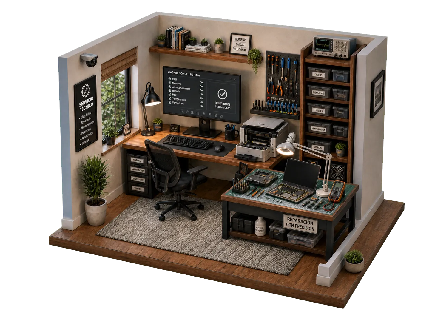 Diorama de servicio técnico